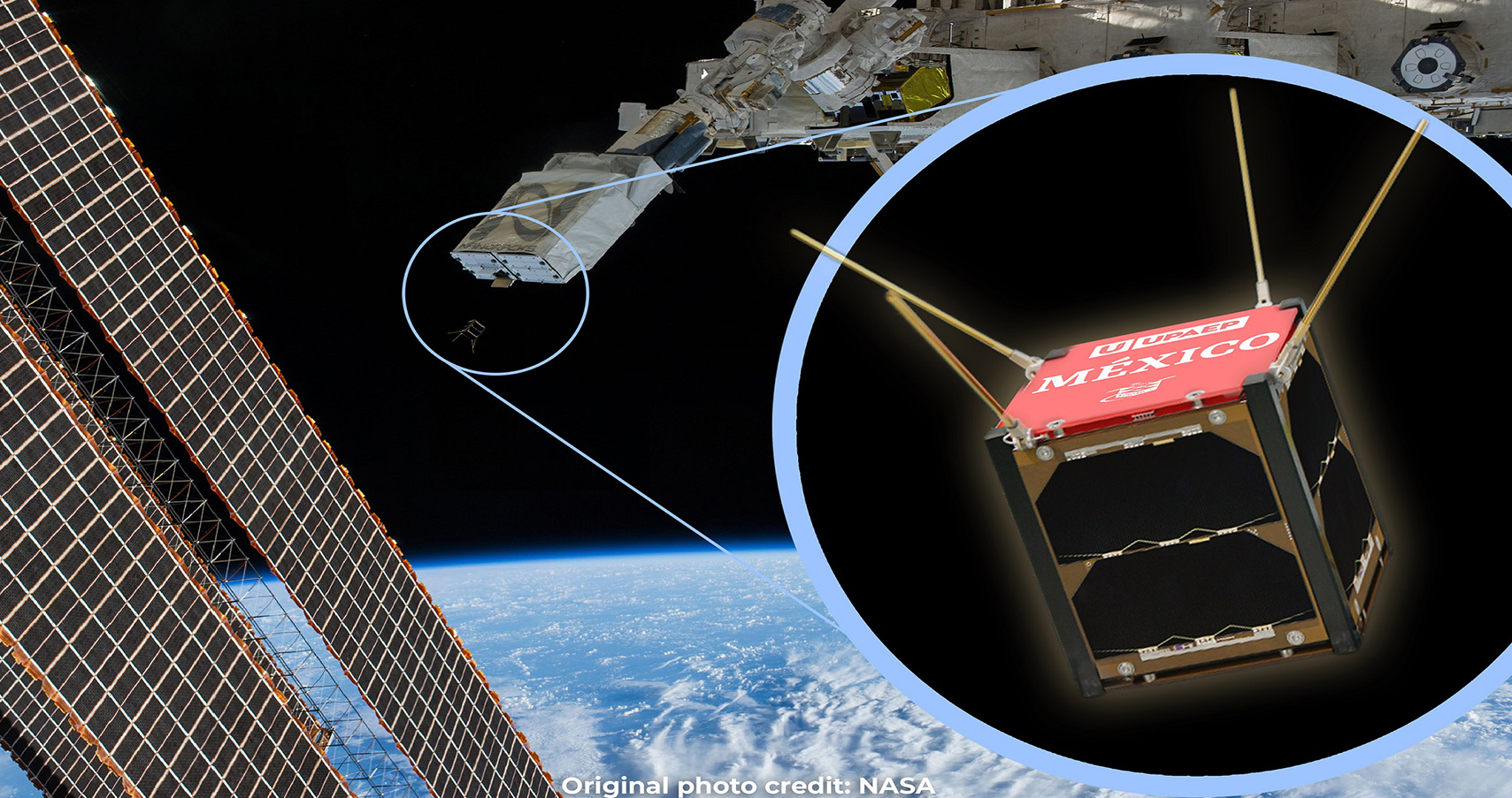 Nanosatélite mexicano Aztechsat-1 inicia su misión en el espacio