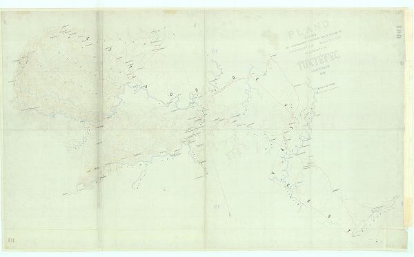 En la Mapoteca Manuel Orozco y Berra conmemoramos un año más del Plan de Tuxtepec con el mapa “Terrenos baldíos de Tuxtepec”, fechado en 1888.