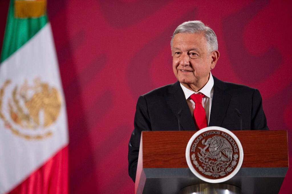 Presidente Andrés Manuel López Obrador desde Palacio Nacional, Ciudad de México