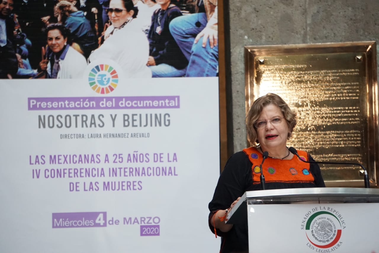 Con sede en el antiguo Senado de la República, se llevo a cabo la presentación del documental que conmemora la participación de las mexicanas en la IV  Conferencia Internacional de las Mujeres. 
