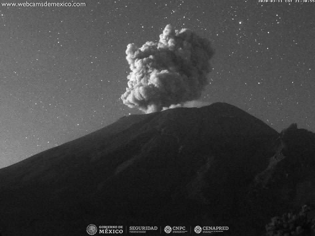 En las últimas 24 horas, mediante los sistemas de monitoreo del volcán Popocatépetl se identificaron 178 exhalaciones, dos explosiones menores y 219 minutos de tremor. 