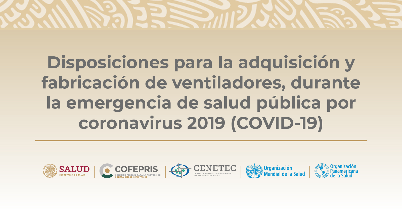 Disposiciones COVID-2019