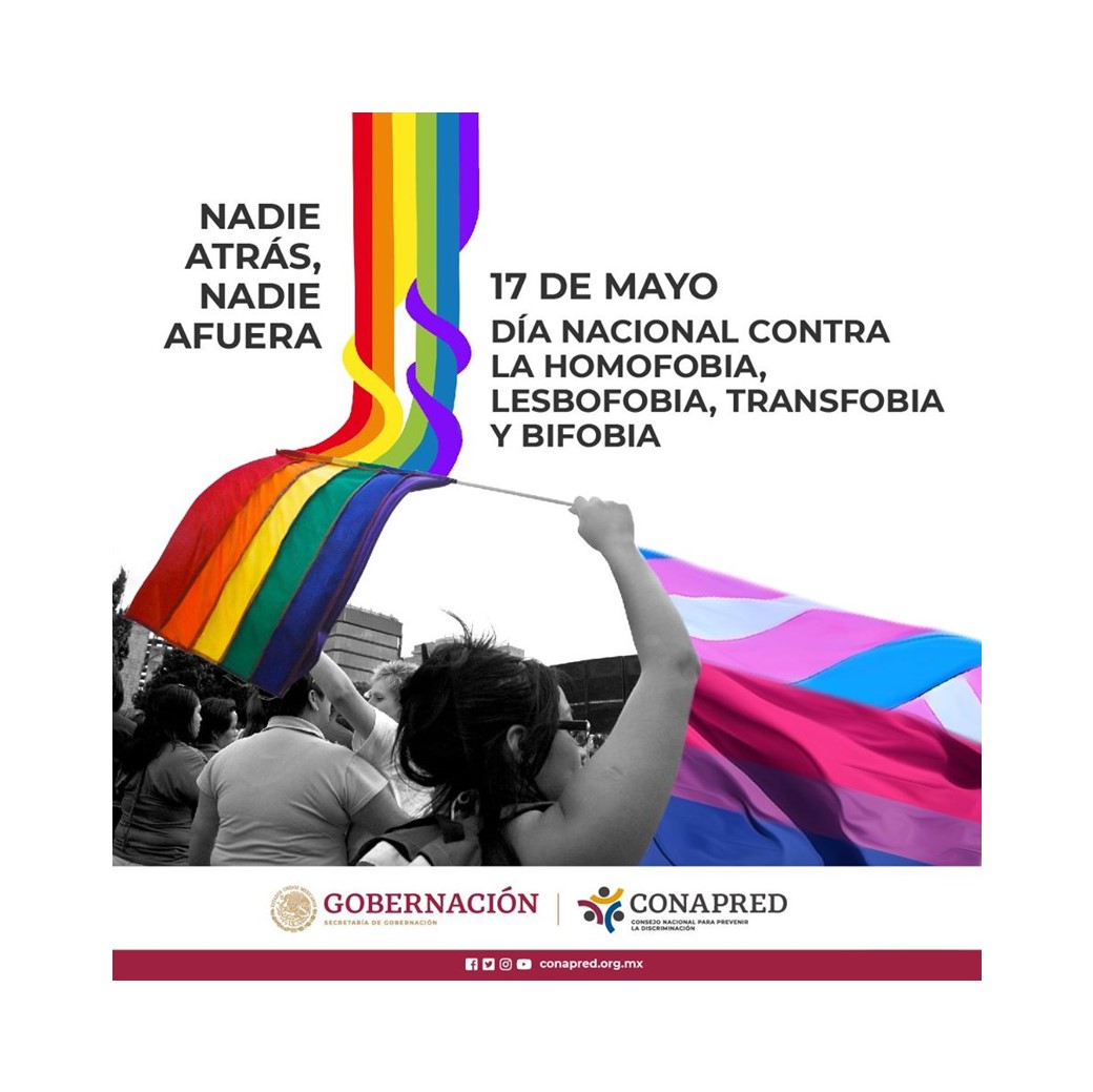 17 de Mayo, Día Nacional contra la Homofobia, Lesbofobia, Transfobia y Bifobia