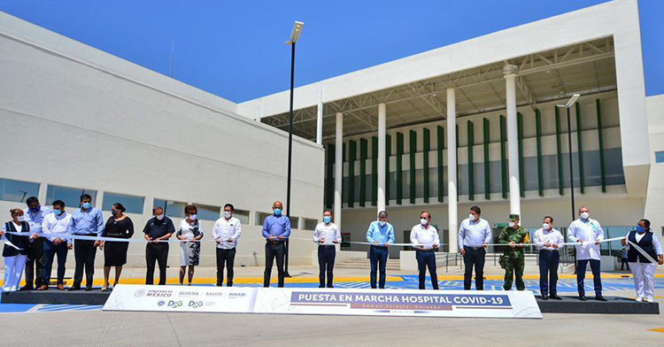 Se puso en marcha el Nuevo Hospital de Gómez Palacio, Durango, para la atención de pacientes por COVID19