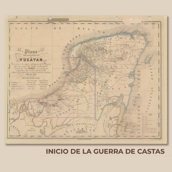 Para conmemorar esta fecha, la Mapoteca presenta un mapa titulado: “Península de Yucatán”, elaborado en 1861.