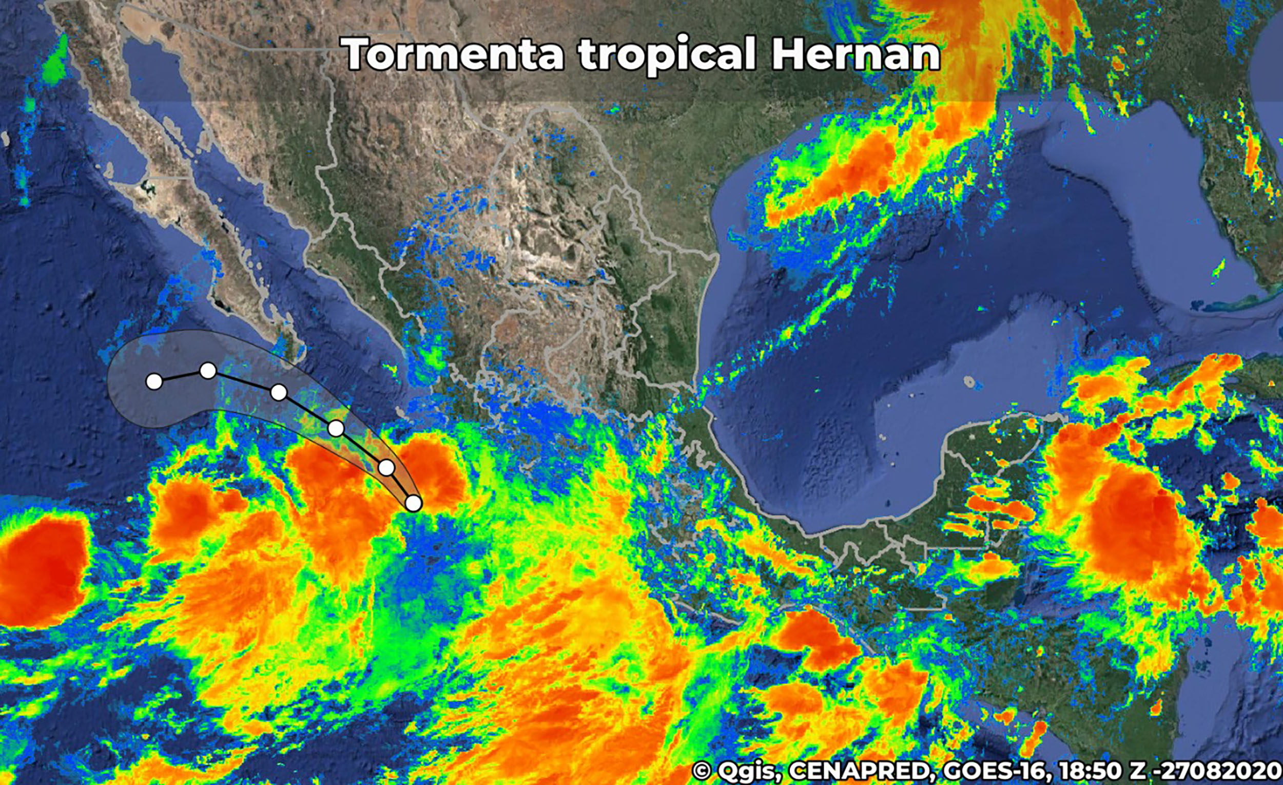 La depresión tropical 13E ha escalado a tormenta tropical, su nombre
