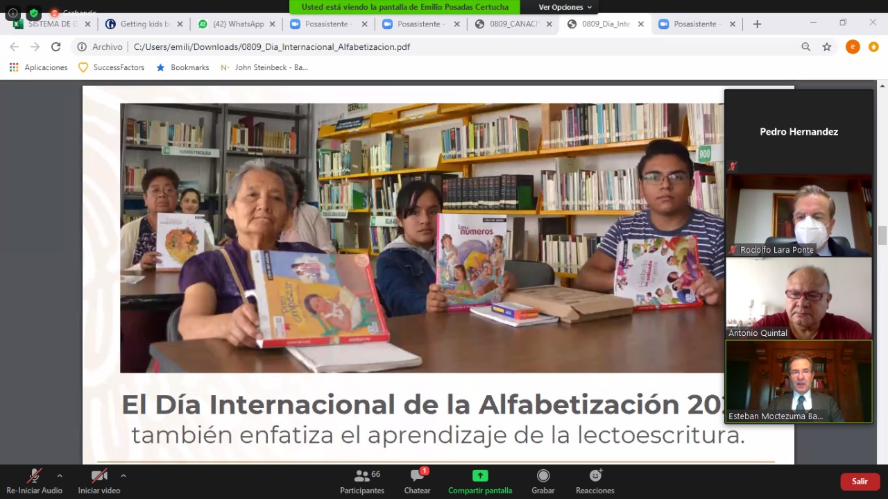 Representa alfabetización mayor calidad de vida y una herramienta clave de los derechos humanos en el mundo: Esteban Moctezuma Barragán