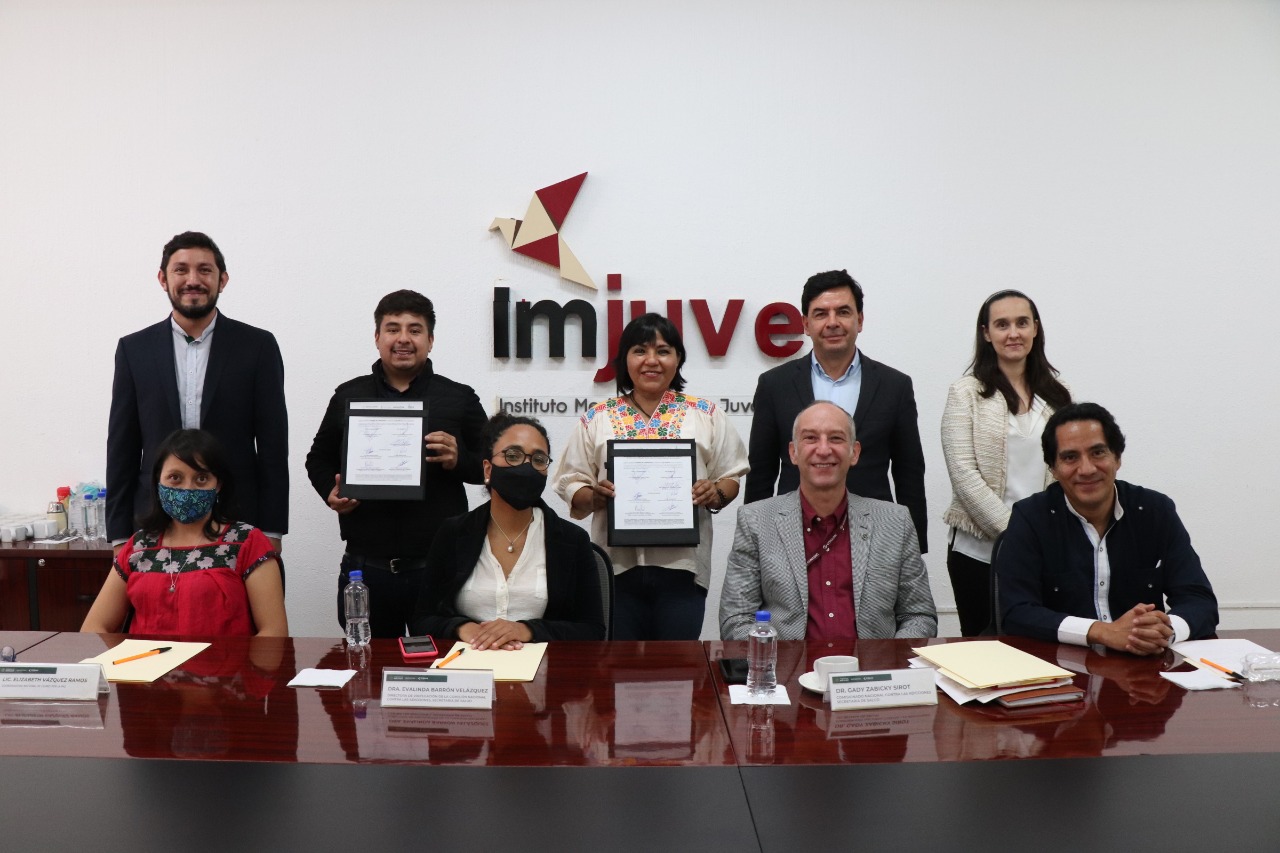 Firma de convenio Imjuve - Coordinación Nacional de Becas Benito Juárez