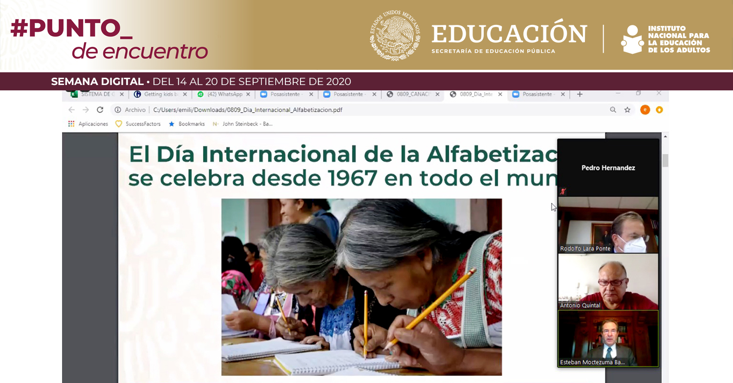 PRESIDE SECRETARIO DE EDUCACIÓN CONMEMORACIÓN DEL DÍA INTERNACIONAL DE LA ALFABETIZACIÓN
