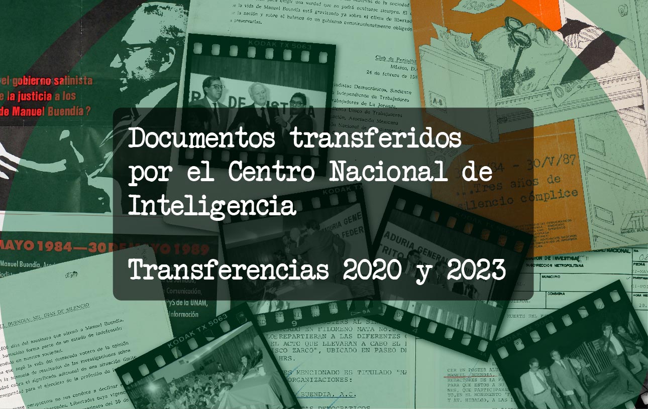 Documentos transferidos por el Centro Nacional de Inteligencia