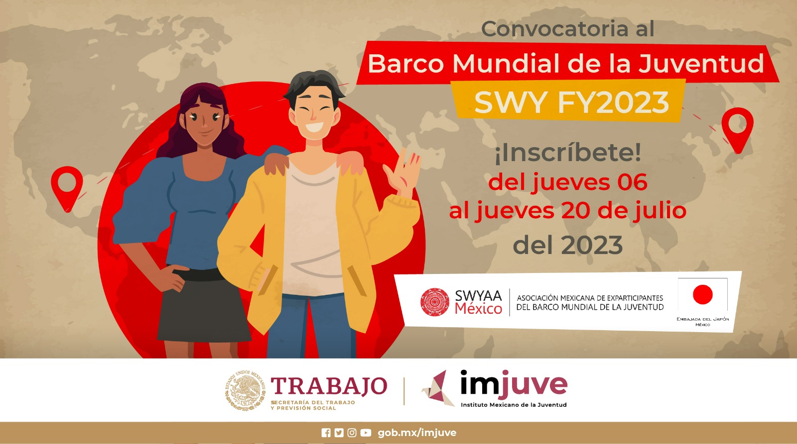 Convocatoria del Barco mundial de la juventud | Instituto Mexicano de la  Juventud | Gobierno | gob.mx