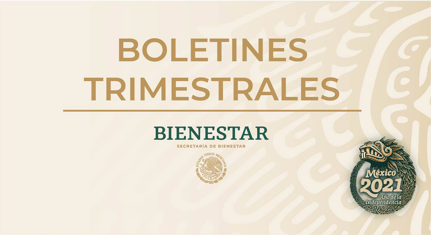 Boletines Trimestrales publicados por la Secretaría de Bienestar