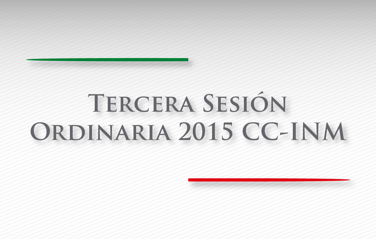 Tercera Sesión Ordinaria 2015