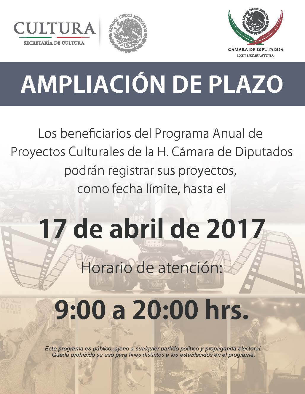 Programa Anual de Proyectos Culturales 2017