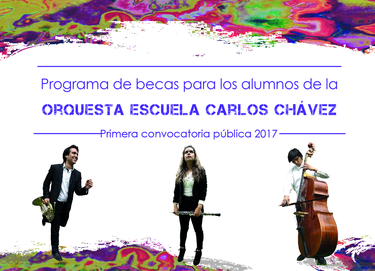 Programa de becas para los alumnos de la Orquesta Escuela Carlos Chávez.