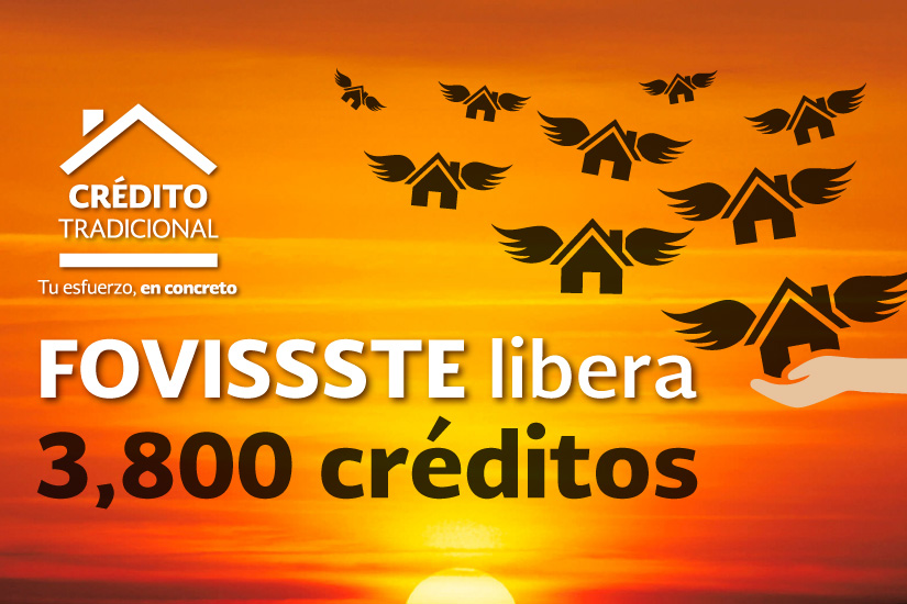 FOVISSSTE libera 3 mil 800 créditos de vivienda adicionales