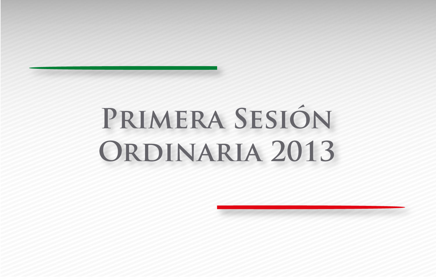 Primera Sesión Ordinaria 2013