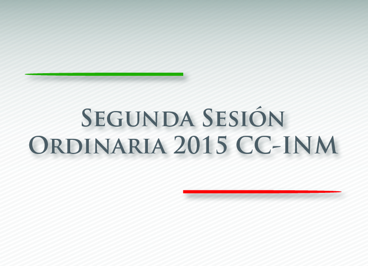 Segunda Sesión Ordinaria 2015 del Consejo Ciudadano del INM