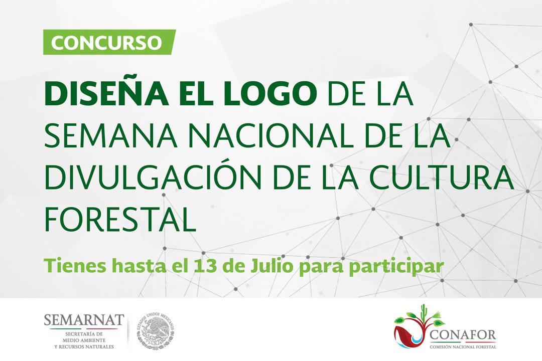 Logotipo de la Convocatoria “Diseña el logo de la Semana Nacional de la Divulgación de la Cultura Forestal" 