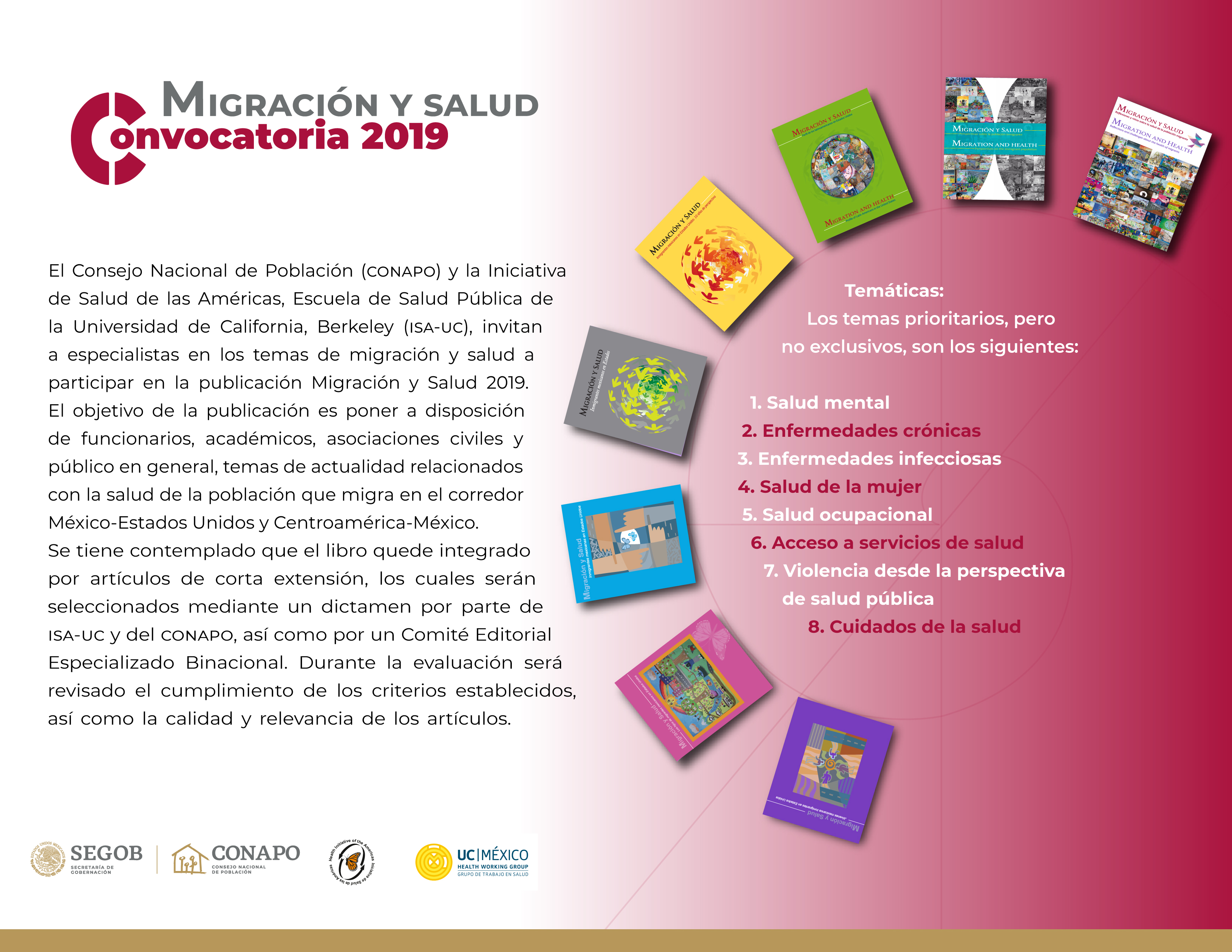 Invitación a participar en la publicación Migración y Salud 2019