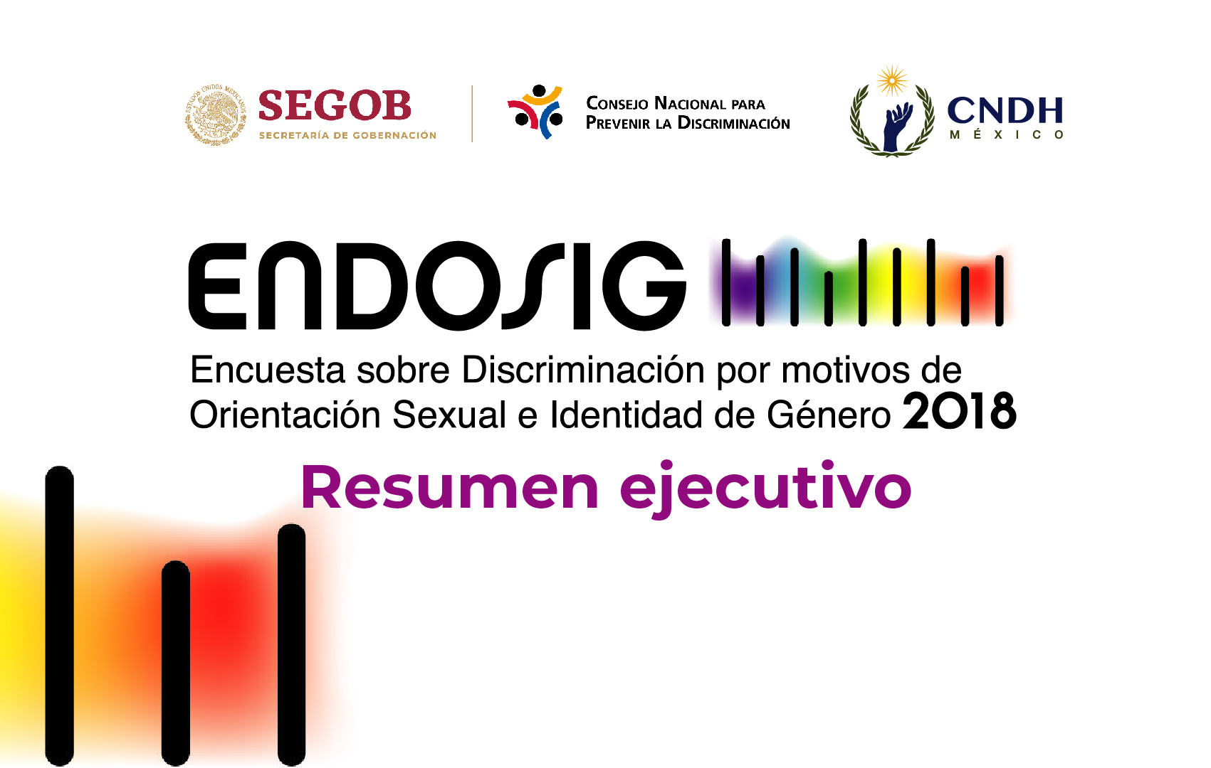 Banner sobre la Encuesta sobre Discriminación por motivos de Orientación Sexual e Identidad de Género 2018. 