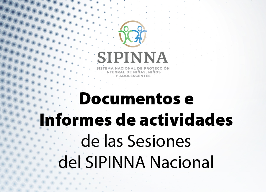Logotipo del SIPINNA e identificación de la información.