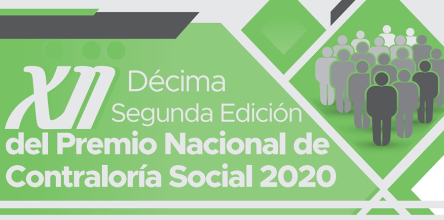 Texto: Décima Segunda Edición del Premio Nacional de Contraloría Social.
