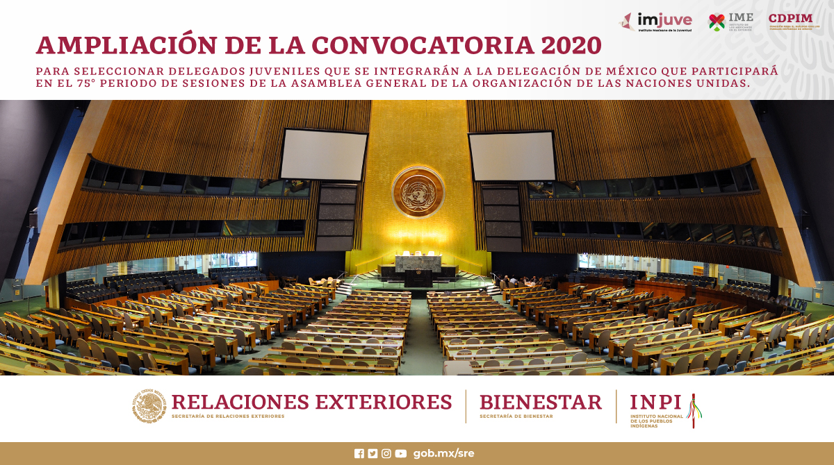 Ampliación de la Convocatoria 2020 para seleccionar Delegados Juveniles.