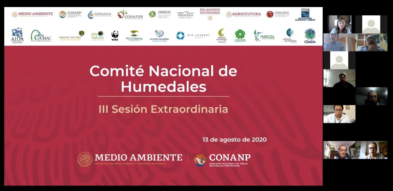 Se celebró la III Sesión Extraordinaria del Comité Nacional de Humedales.