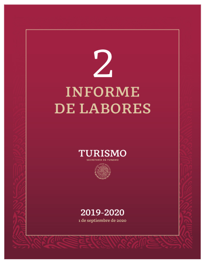 Secretaría de Turismo - Segundo Informe de Labores 2019-2020