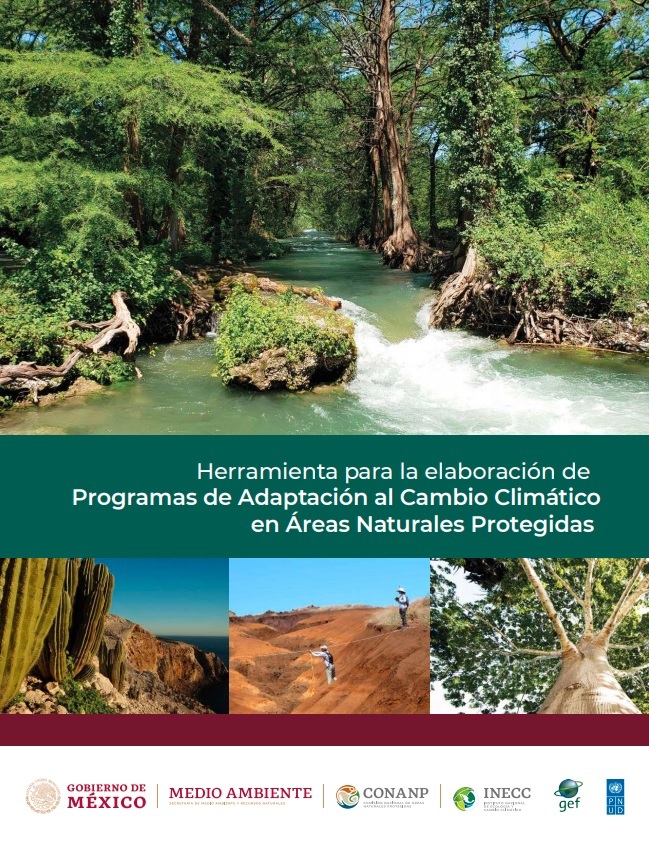 Portada de la Herramienta para la Elaboración de Programas de Adaptación al Cambio Climático en Áreas Naturales Protegidas.