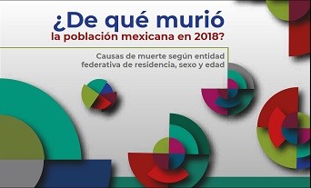 Portada de la publicación ¿De qué murió la población mexicana en 2018? Causas de muerte según entidad federativa de residencia, sexo y edad