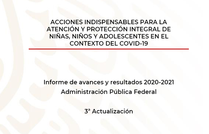 Portada del Tercer Informe, a mayo 2021