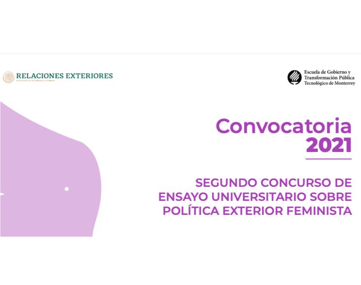 Segundo Concurso de Ensayo Universitario sobre Política Exterior Feminista. Convocatoria 2021
