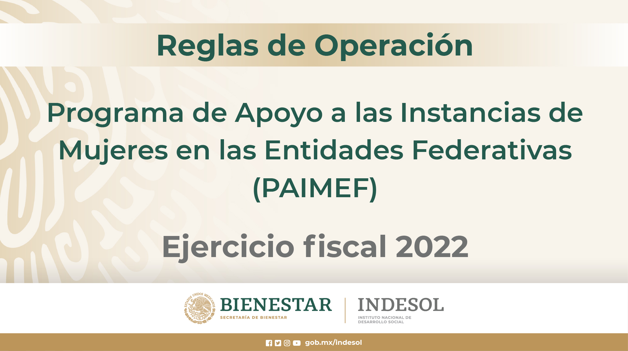 Reglas de Operación 2022PAIMEF