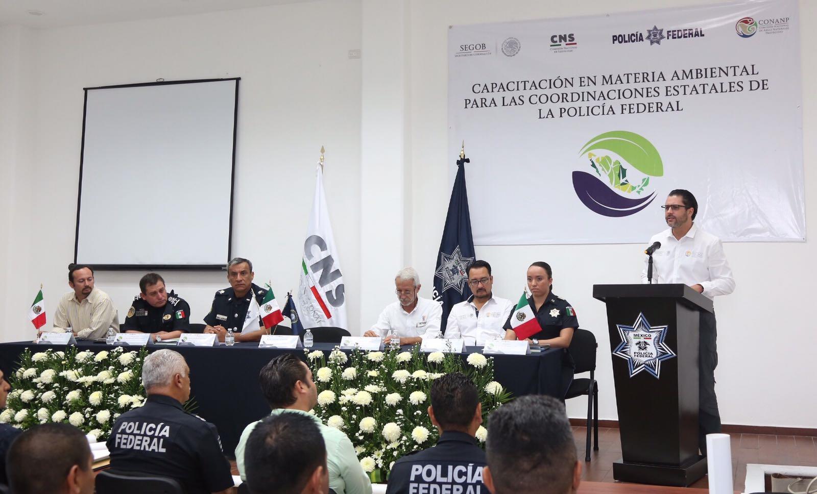 Inicia en Mérida la capacitación en materia ambiental impartida por la CONANP a las coordinaciones estatales de la Policía Federal