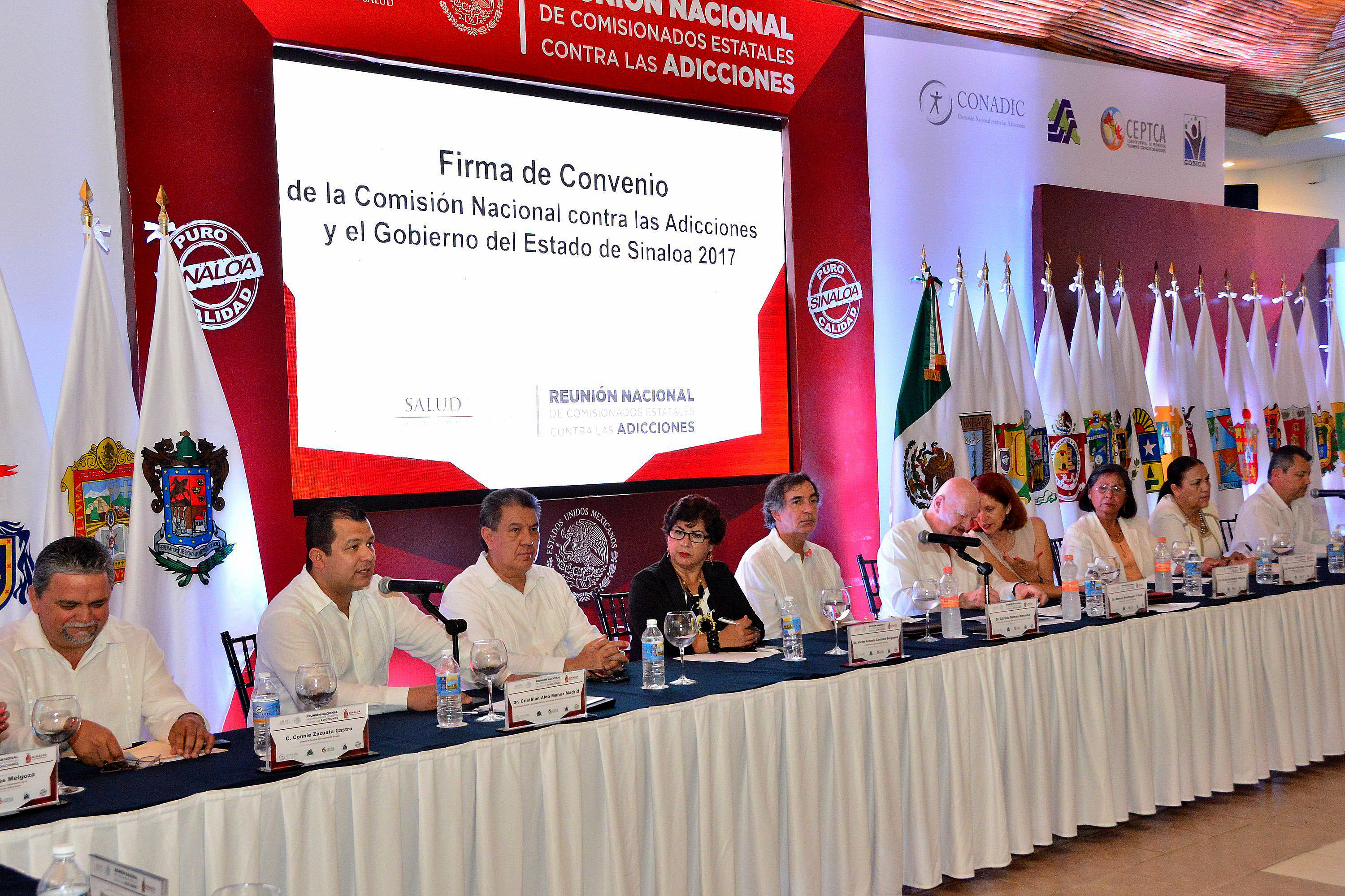 Reunión Nacional de Comisionados Estatales contra las Adicciones en Sinaloa.