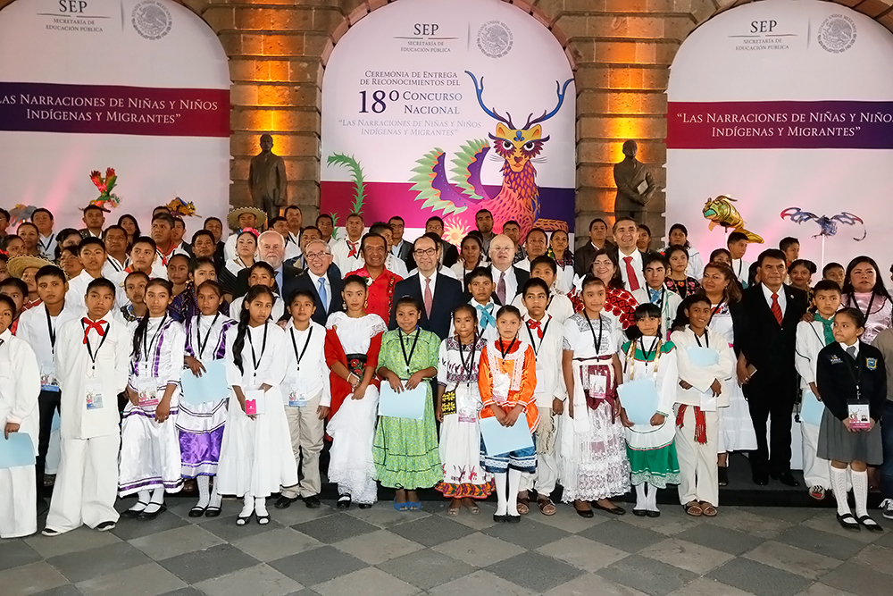Ceremonia de Entrega de Reconocimientos del 18º Concurso Nacional: Las narraciones de niñas y niños Indígenas y Migrantes