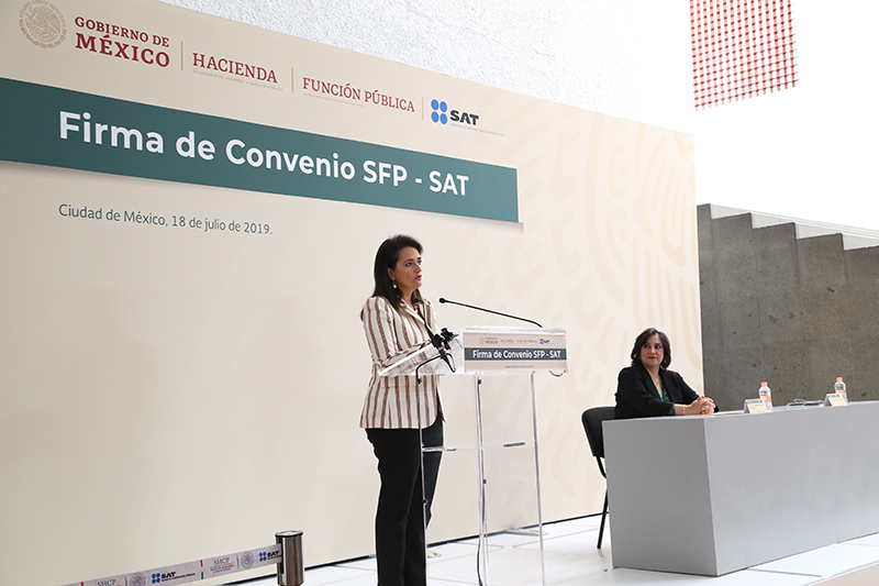 SAT y SFP firman Convenio de Colaboración
para combatir la corrupción
