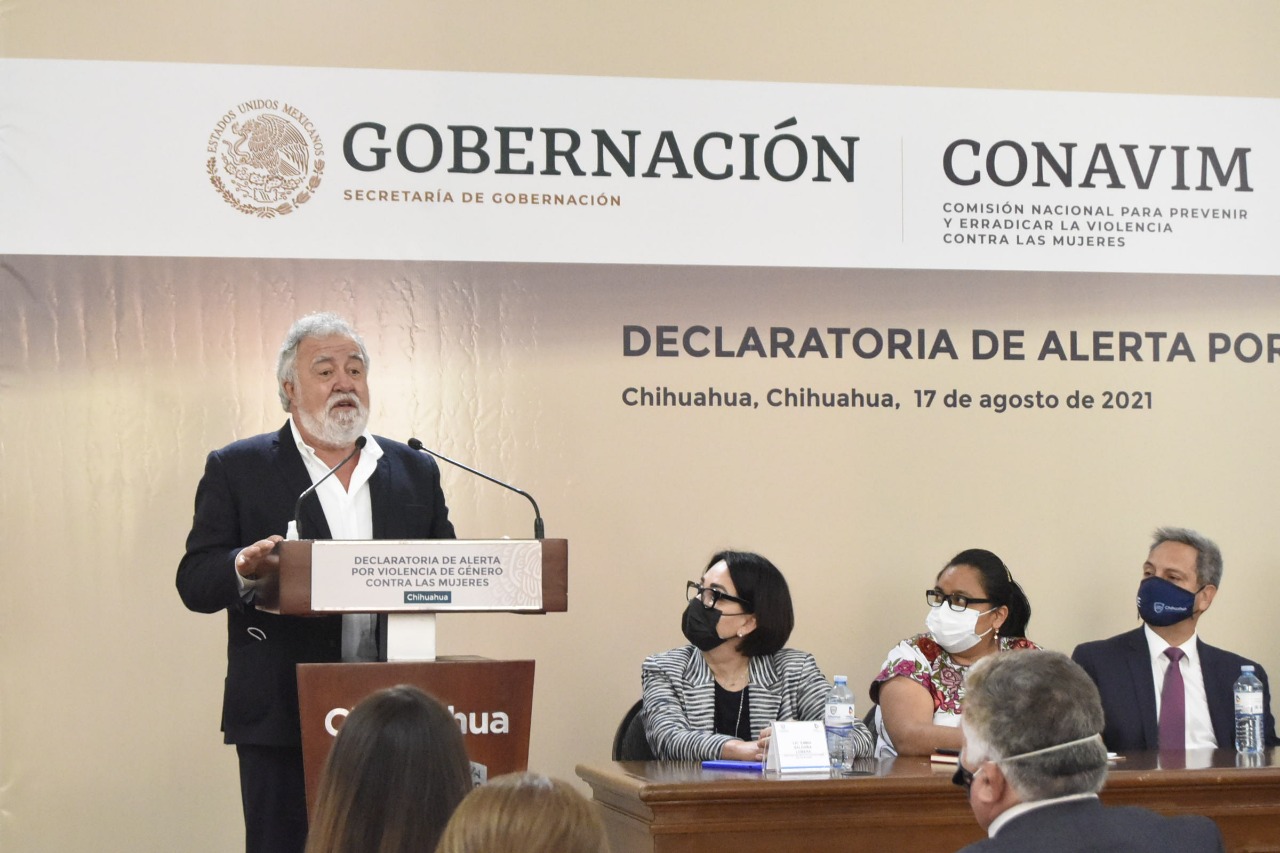 Declara Secretaría de Gobernación Alerta de Violencia de Género contra las Mujeres en cinco municipios de Chihuahua