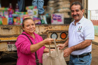Aplica DICONSA modalidad de Tienda Móvil en localidades vulnerables de Tzintzuntzan, Michoacán
