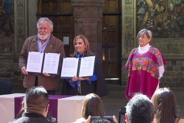 Firma de convenio marco de coordinación en materia de población entre la Secretaría General del CONAPO y el Gobierno del Estado de Tlaxcala