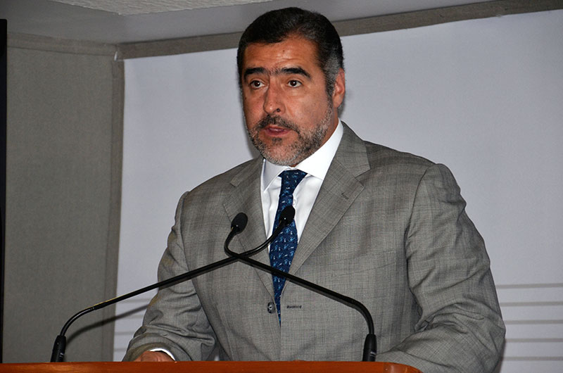 Director General del INFONACOT, César Alberto Martínez Baranda en la firma de convenio INFONACOT - Coordinador Nacional de Protección Civil