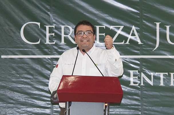 El titular del RAN, Alejandro Muñoz García, durante su discurso.