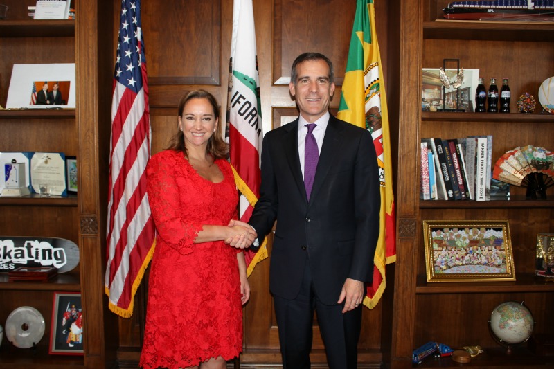 Reunión con el Alcalde de Los Ángeles, Eric Garcetti