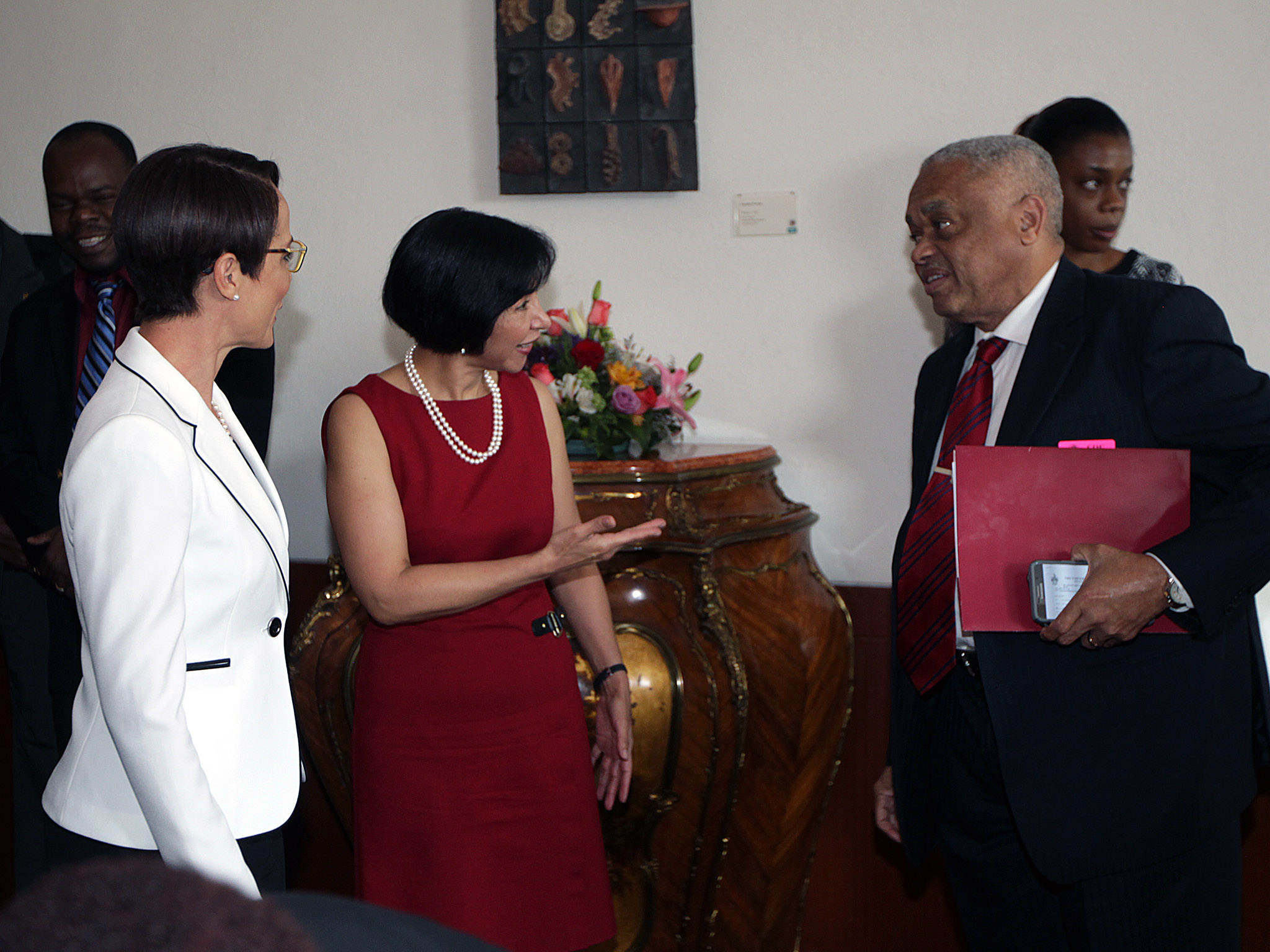 Visita de la Ministra de Asuntos Exteriores y Comercio Exterior de Jamaica, Kamina Johnson Smith.