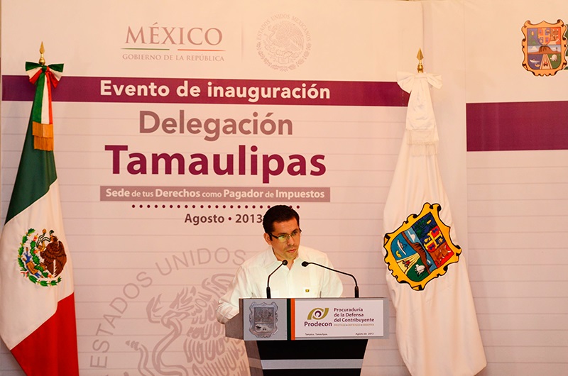En el acto inaugural de la Delegación Tamaulipas de la Procuraduría de la Defensa del Contribuyente (Prodecon), el Delegado Fernando Guzmán Castellanos, expresó que la tarea fundamental de la Delegación es posicionarse como el interlocutor ético y vigoroso en la relación fisco-contribuyente.