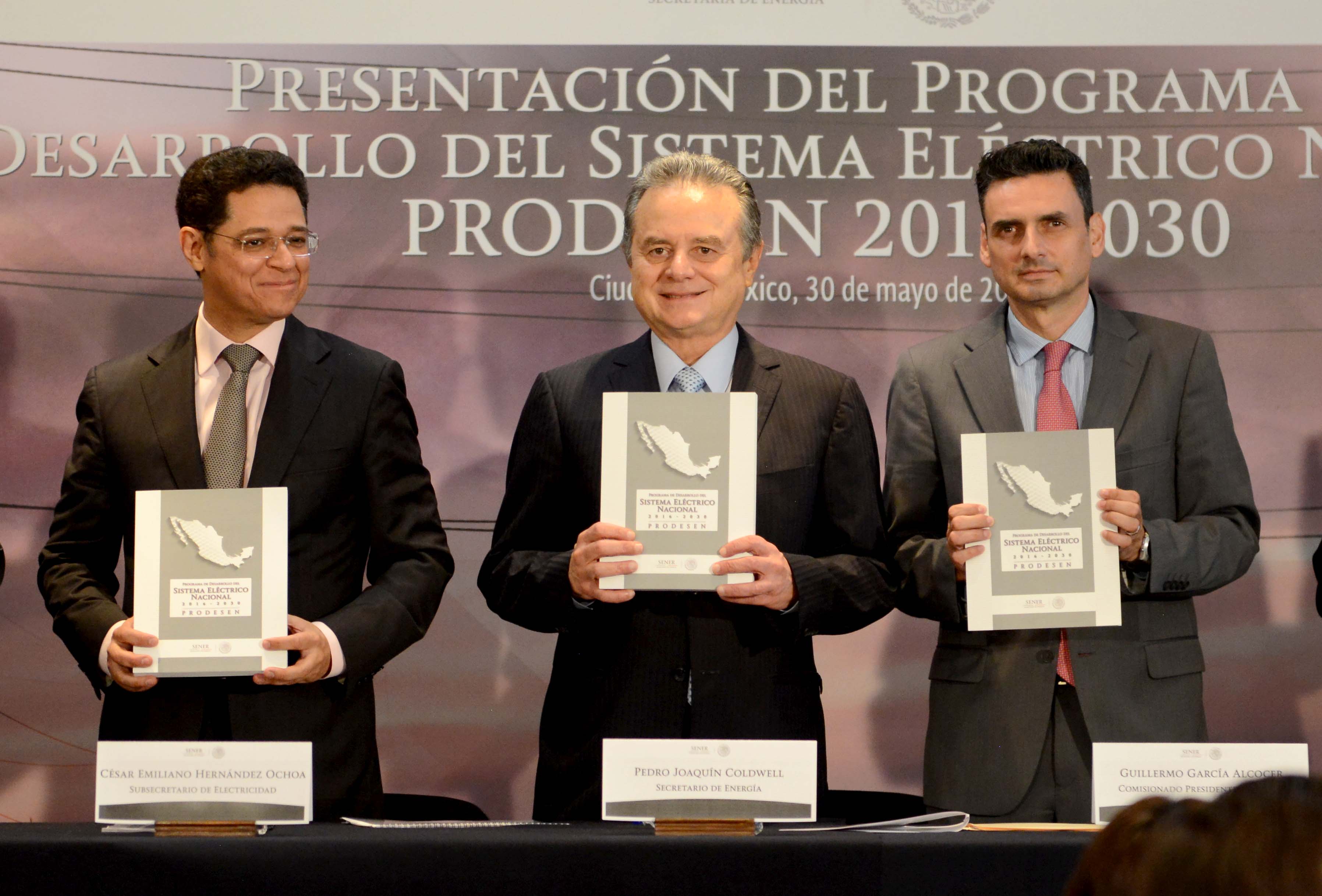 El Secretario de Energía, Licenciado Pedro Joaquín Coldwell; encabezó la Presentación del Programa de Desarrollo del Sistema Eléctrico Nacional (PRODESEN) 2016-2030.