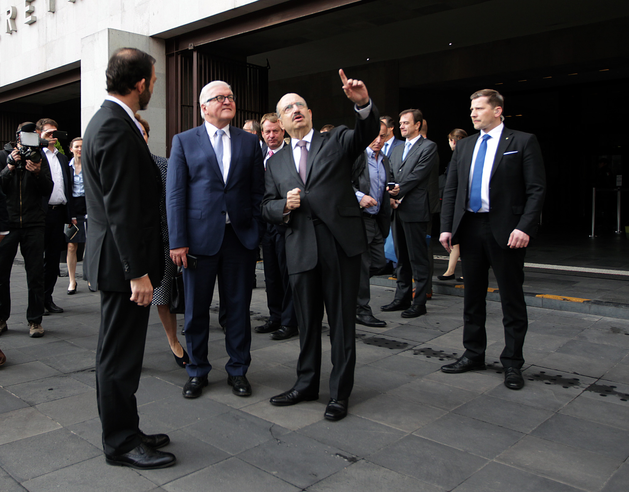 Llegada a la SRE del Ministro de Asuntos Exteriores de Alemania, Frank-Walter Steinmeier.