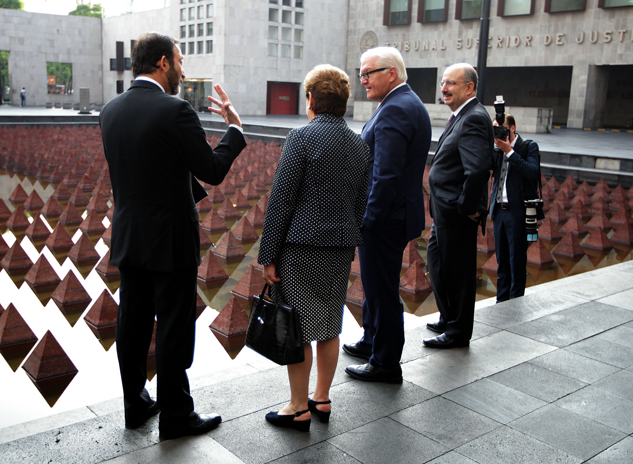 Llegada a la SRE del Ministro de Asuntos Exteriores de Alemania, Frank-Walter Steinmeier.